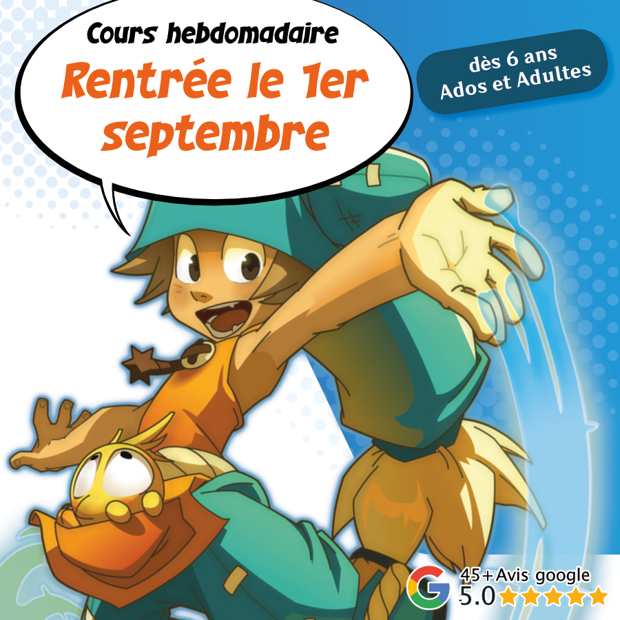 Affiche_COURS_HEBDOMADAIRE_RENTREE_SEPTEMBRE_2025_1-3-2 Affiche d'annonce pour la rentrée des classes en septembre