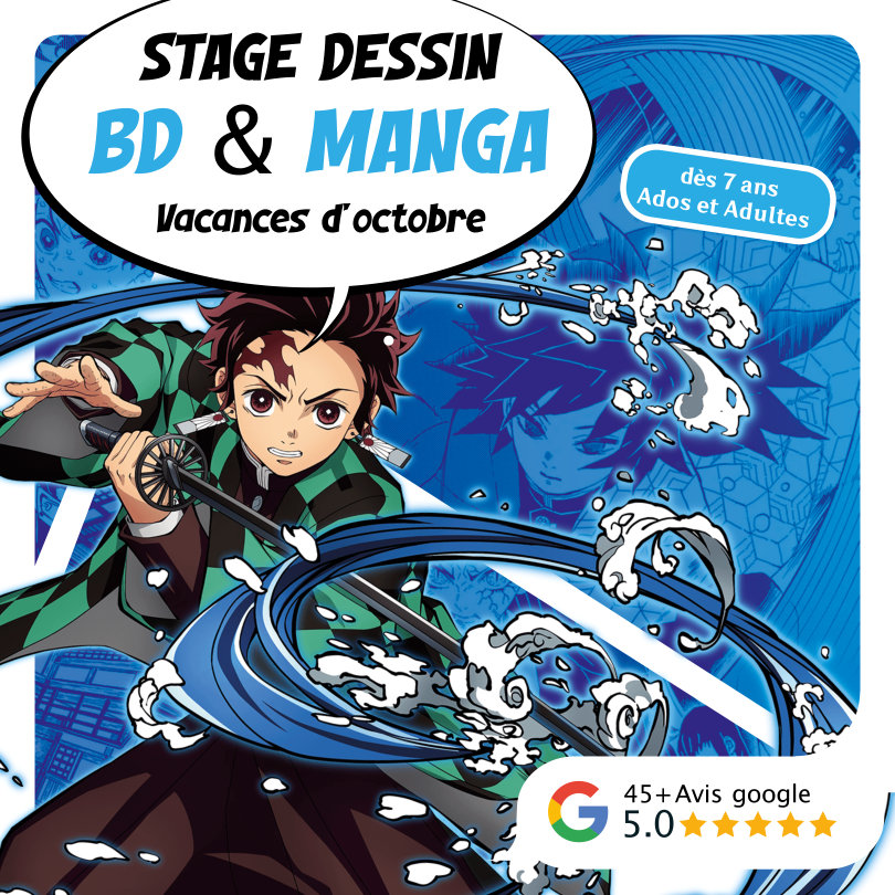 Affiche stage dessin Octobre 2025 Espace dessin Lausanne Pontaise